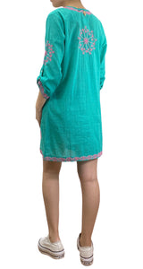 Vestido Verde Bordado