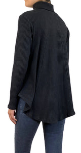 Sweater Negro Fruncido