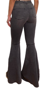 Pantalón Flare Gris