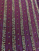 Vestido Mini Morado Mostacillas