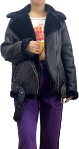 Chaqueta Negra Peludo