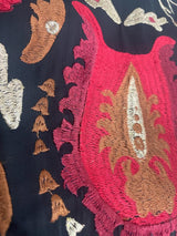 Vestido Negro Bordado