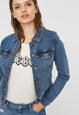 Chaqueta Vero Moda Denim Azul - Calce Regular