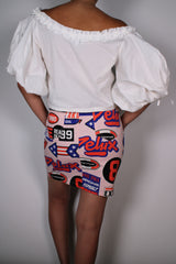 Blusa Mangas Aglobadas