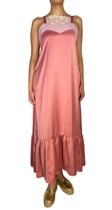 Vestido Maxi Rosa Vuelos