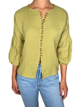 Blusa Verde Manga Larga