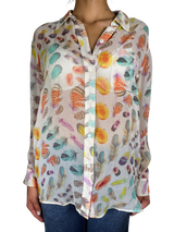 Blusa Seda Hojas