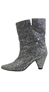 Botas Glitter Plateado