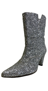 Botas Glitter Plateado