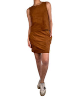 Set Top Y Falda Vegan Suede