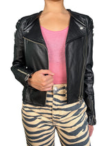 Chaqueta Cuero Aplicaciones