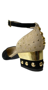 Zapato Tachas Doradas