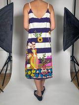 Vestido Flores & Rayas