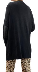 Sweater Negro Botones