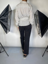 Blusa Rayas Manga Larga