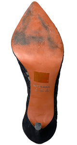 Taco Alto Encaje Negro