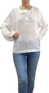 Blusa Lino Blanco