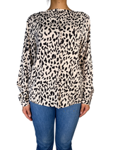 Blusa Blanco / Negro Animal Print