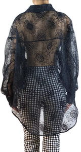 Blusa Negras Traslúcida Sandra Mansour x H&M