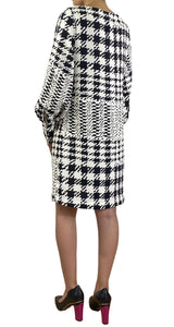 Vestido Diseño Blanco Negro