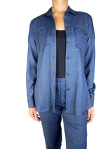 Blusa Cuadros De Lana