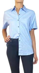 Blusa Azul Botones