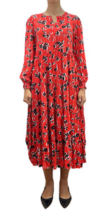 Vestido Rojo Estampado