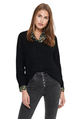 Sweater Jacqueline de Yong Negro - Calce Holgado
