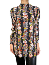 Blusa Seda Flores