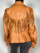 Chaqueta Cuero Flecos