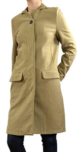 Abrigo Café a Rayas