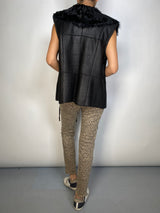 Chaqueta Cuero Sin Mangas