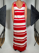 Vestido Rojo Rayas