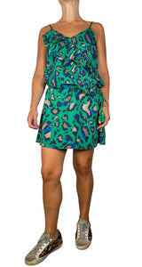 Vestido Verde Animal Print
