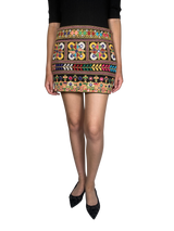 Falda Bordada Multicolor