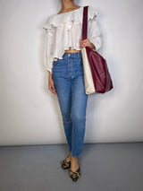 Cartera Bicolor Cuero