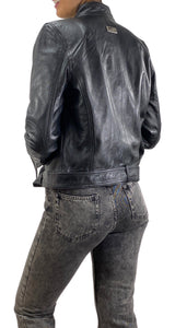 Chaqueta Cuero Negro