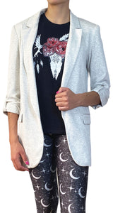 Blazer Gris Algodón