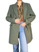 Abrigo Verde Musgo Lana