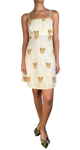 Vestido Lino Leopard