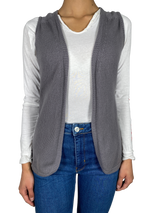 Sweater Gris Sin Mangas