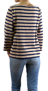 Polera Café a Rayas