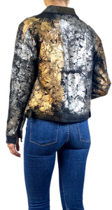 Chaqueta Negra Flores