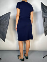 Vestido Tejido Azul Marino