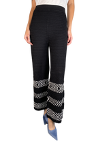 Pantalón Tejido Blanco y Negro