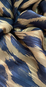 Vestido Wrap Semitransparente Animal Print