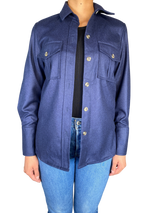 Sobrecamisa Lana Azul