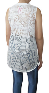 Polera Blanca Tribu
