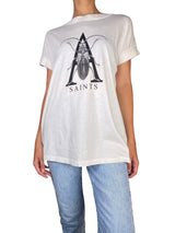 Polera Blanca Estampada