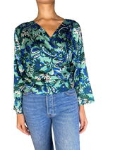 Blusa Verde Estampada
